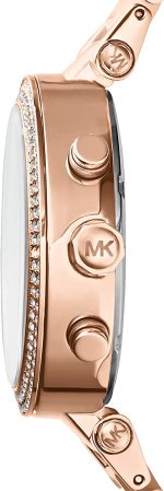 Michael Kors Parker Stainless Steel Watch With Glitz Accents - Image 8